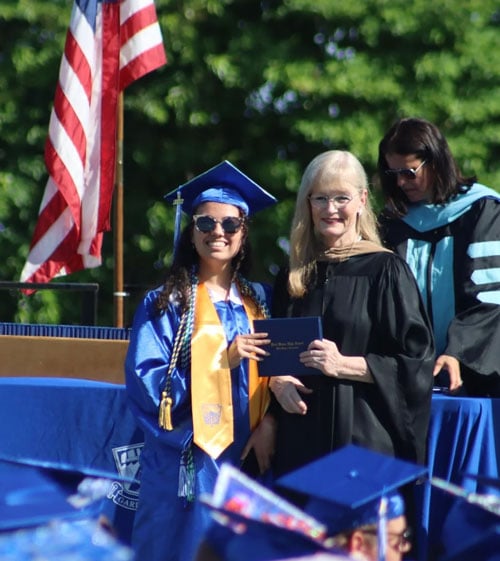 A student graduating from high school.